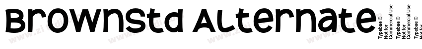 BrownStd Alternate字体转换